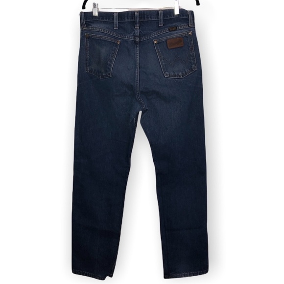 WRANGLER Jeans Men's Size 36x32 Blue Vintage 47MWZ Distressed Regular Fit - Picture 3 of 8
